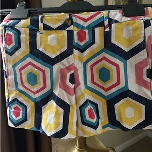 Boden Colorful Hexagon Mini Skirt